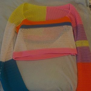 Multicolor Crochet Sweater